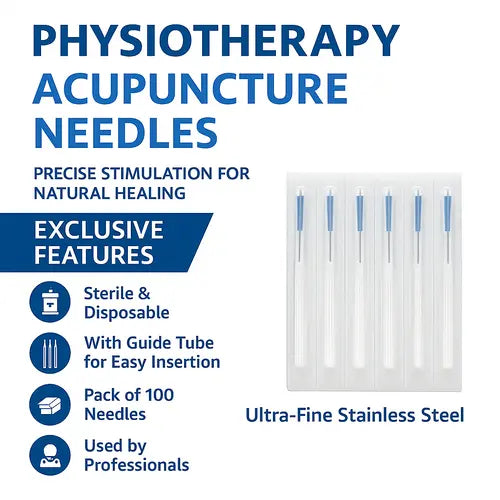 Acupuncture Needles with Guide Tube (Pack of 100)