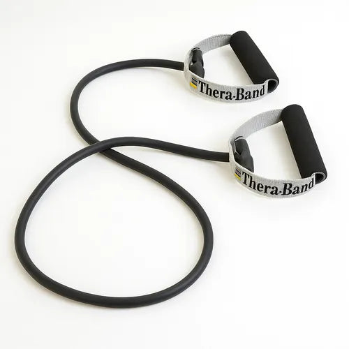 Original Theraband Black Tubing with Soft Handle