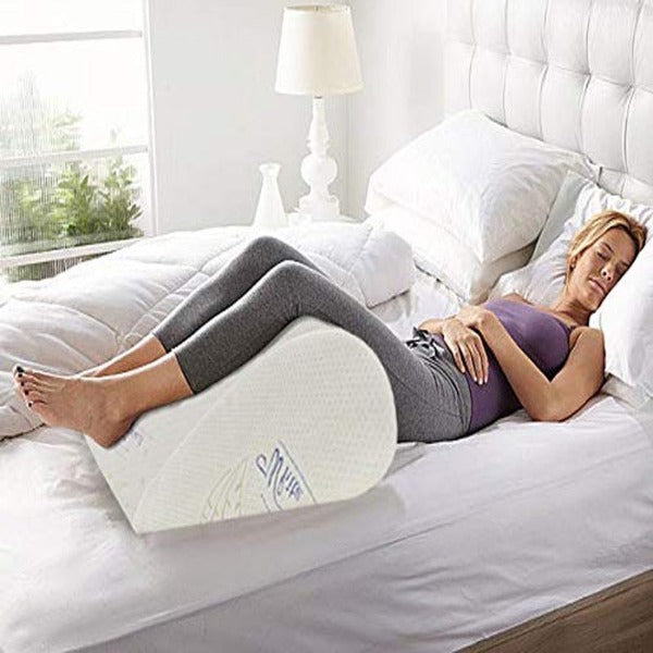 Bed Wedge Pillow Memory Foam for Sitting Reading TV Watching