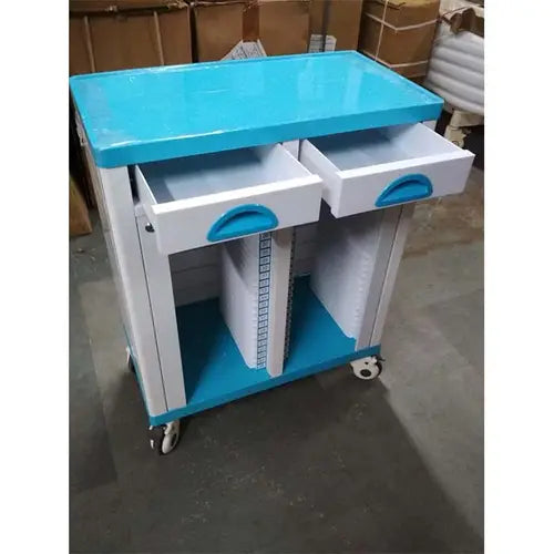 case history trolley double (50 shelves)