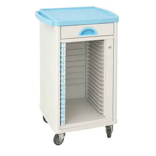 case history trolley single (25 Shelves)