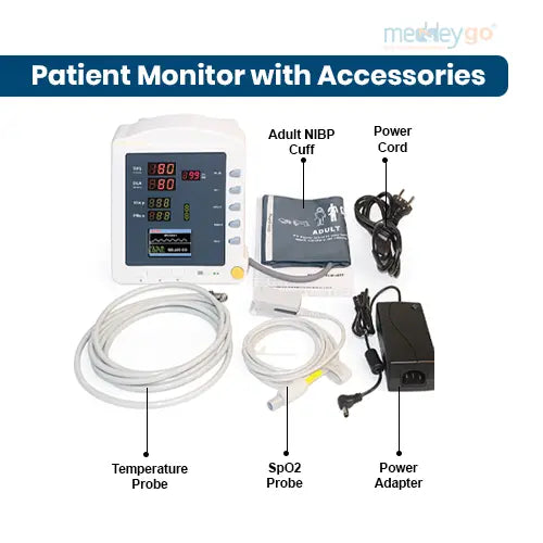 cms 5100 spo2 and nibp measuring patient monitor