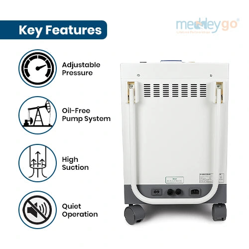 double bottle suction machine electric for phlegm suction machine