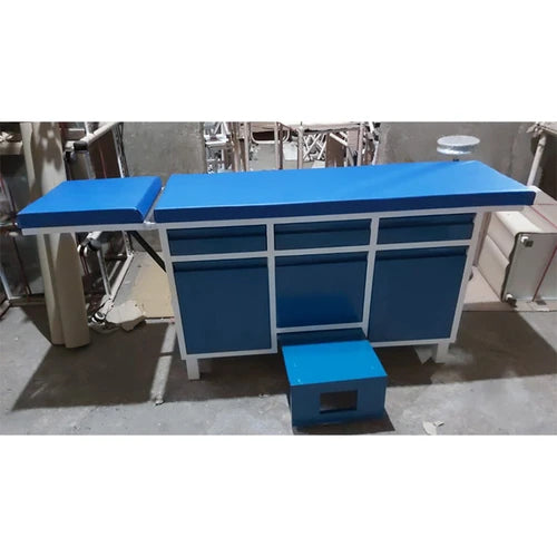 examination couch drawer cabinet with footstep