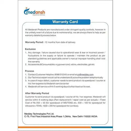 Medansh Cervical Lumbar Digital Traction Machine Delux with 1year warranty