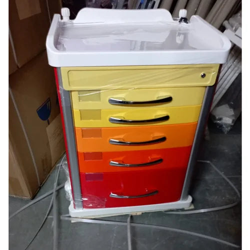 emergency medicine trolley abs multicolor