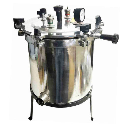 Medical Autoclave 21L Wing Nut Aluminium 12 x 12 Inch