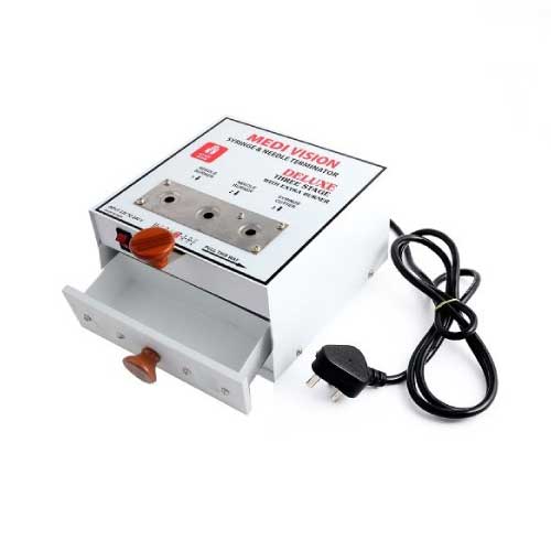 syringe and needle terminator electric