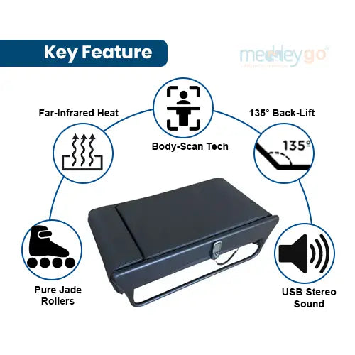 thermal massage bed with pure zade stone