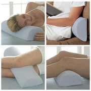 Multiuse Memory Foam Pillow 4-in-1 Half Moon for Neck, Back & Knee