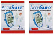 AccuSure Gene Glucometer 100 Strips (Pack of 50 x 2)