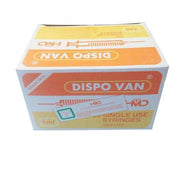 1ml Disposable Syringes with 26G Needle Luer Mount – Box of 100