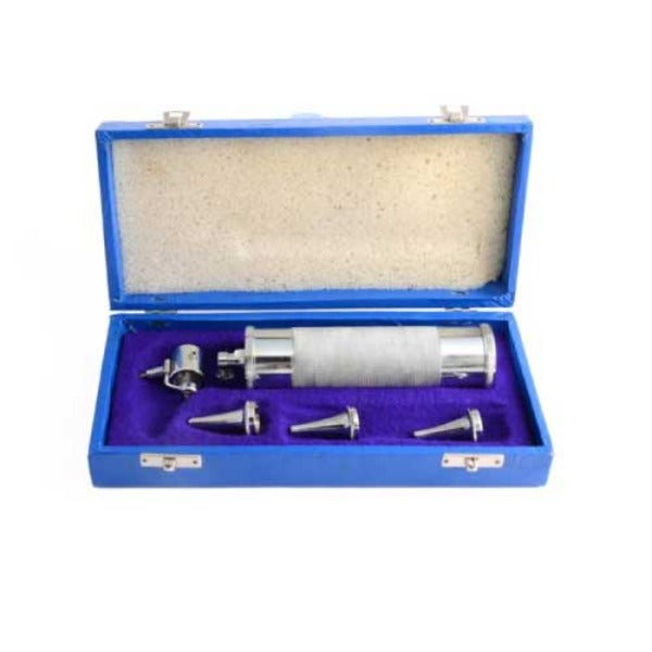 Otoscope with brass handle