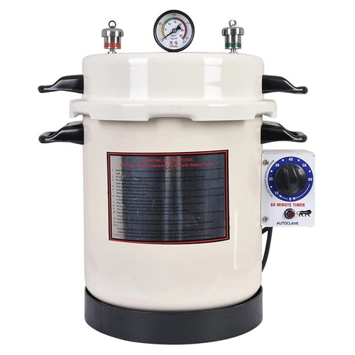 Dental Autoclave 10L Cooker Type with Timer Powder Coated 9 x 11 Inch