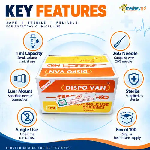 1ml disposable syringes
