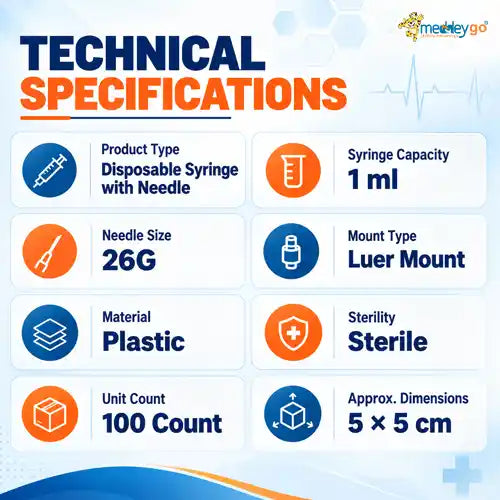 1ml disposable syringes