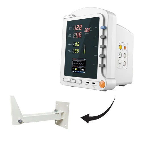 3 Para Monitor NIBP, PR SpO2 with Stand with 2 Years Warranty