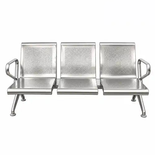 3 Seater Stainless Steel Seating Bench