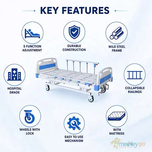 5 function hospital bed