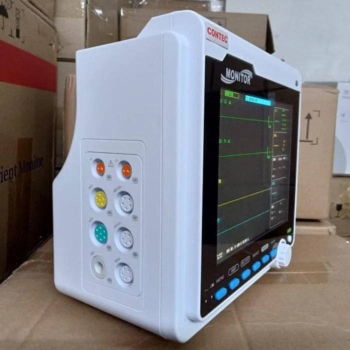 CMS6000 5 Para ICU CCU Vital Signs ECG,NIBP,SPO2,PR,TEMP 8Inch TFT color LCD