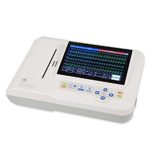 6 Channel ECG Machine 7 Inch Touchscreen