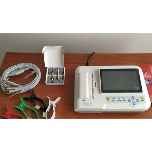 6 Channel ECG Machine 7 Inch Touchscreen