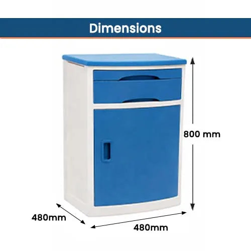 abs bed side locker