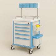 abs emergency crash cart trolley