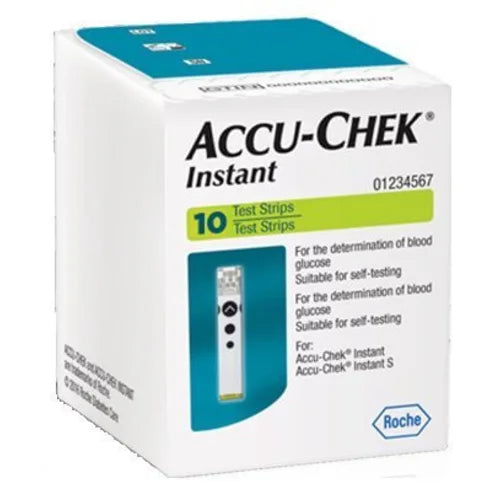 Accu Chek Instant S Glucometer Machine with 10 Test Strip Free