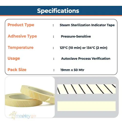 autoclave sterilization tape