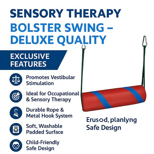 Bolster Swing with Rope and Hooks Delulx Quality