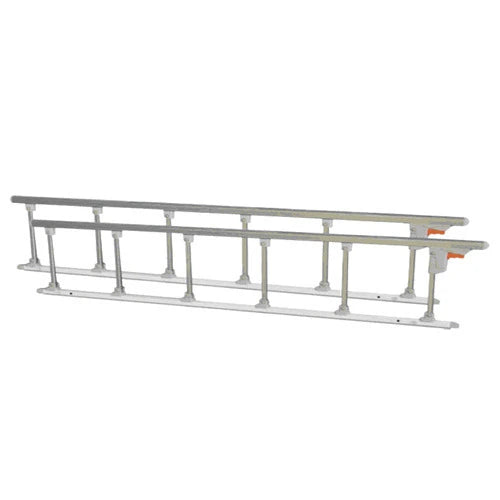 collapsible bed railing system