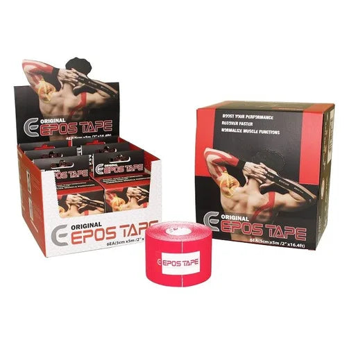 EPOS Original Korean Tape Red 5cm X 5m Box of 6 Rolls
