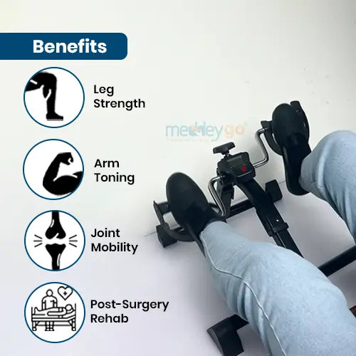 Folding mini pedo cycle for home and office workout