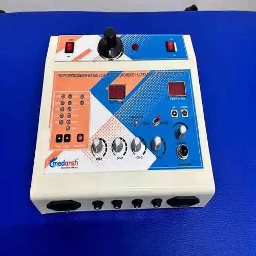 Medansh COMBINATION THERAPY 3 in 1 - TENS 4 Channel Ultrasonic and Deep Heat for Pain management with 1 year warranty