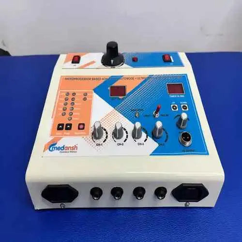 Medansh COMBINATION THERAPY 3 in 1 - TENS 4 Channel Ultrasonic and Deep Heat for Pain management with 1 year warranty