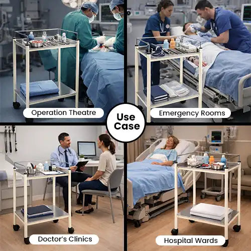 Instrument Trolley For Hospital