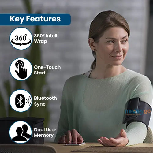 Omron HEM-7600T Tubeless Bluetooth BP Monitor