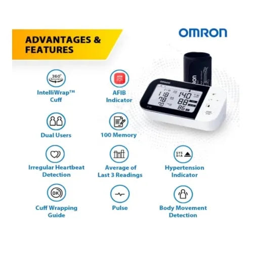 Omron HEM-7361T Bluetooth BP with AFIB Detection