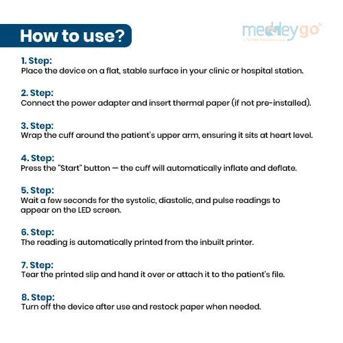 Omron HBP-9030 bp monitor with Printer