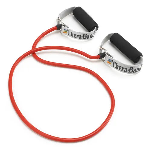 Original Theraband Red Tubing with Soft Handle