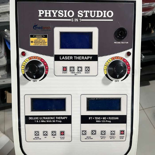 Physio Studiio Machine 6 in 1 IFT MS TENS Russian Ultrasonic Laser medansh