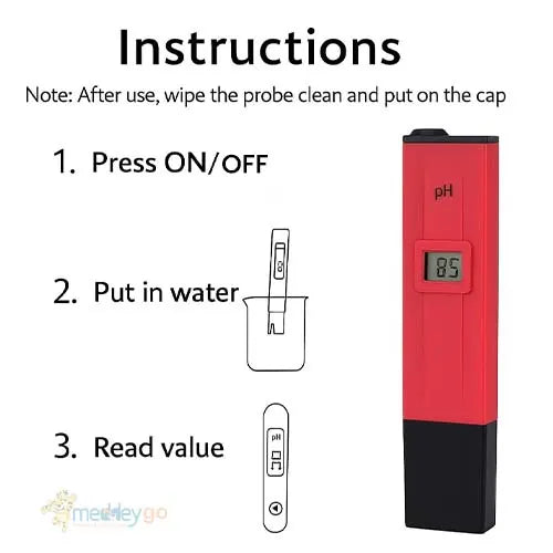 Pocket-Sized Digital pH Meter Water Quality Tester