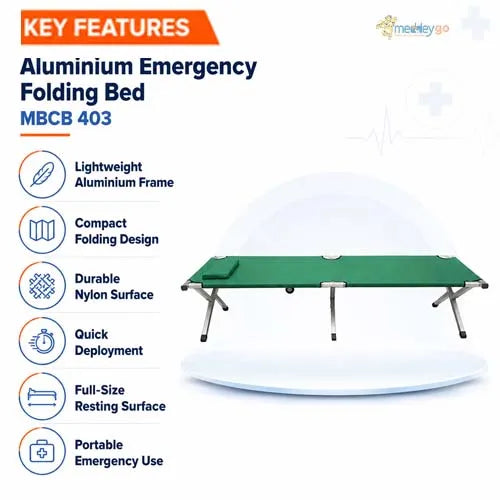 aluminium emergency folding bed