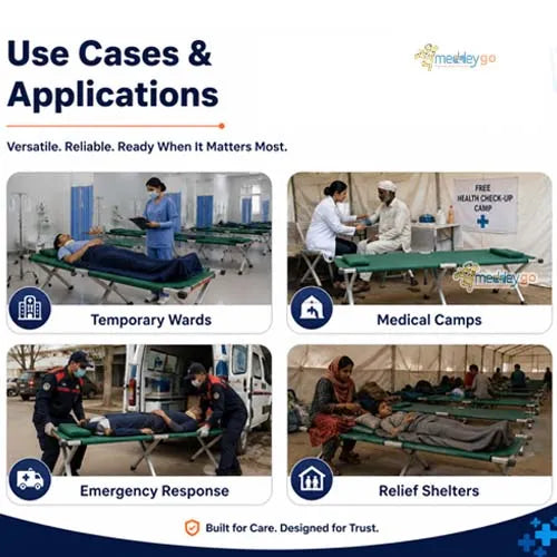 aluminium emergency folding bed