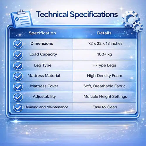 attendant bed with mattress