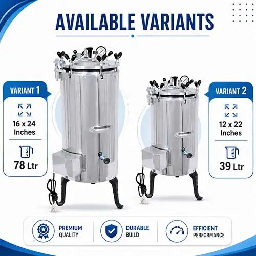 autoclave vertical ss
