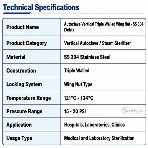 autoclave vertical ss