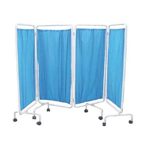 bedside screen 4 fold with cloth
