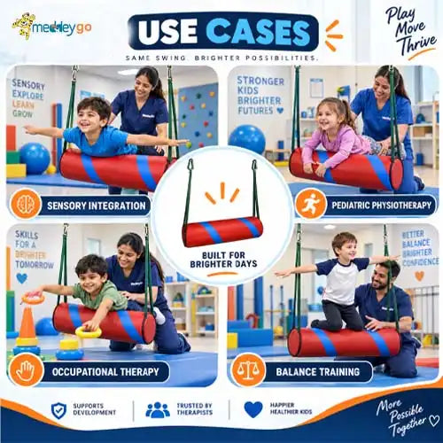bolster swing with rope and hooks